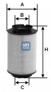 Фильтр топливный UFI 2601400