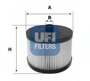 Фильтр топливный UFI 2602200