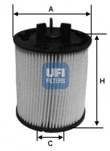 Фильтр топливный UFI 2602300