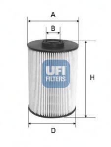 Фильтр топливный UFI 26.037.00