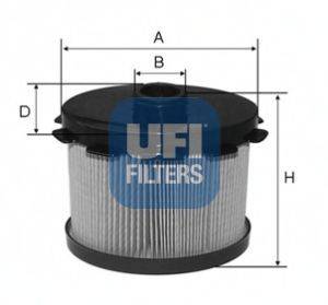 Фильтр топливный UFI 2668800