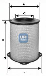 Фильтр воздушный двигателя UFI 27.587.00
