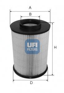 Фильтр воздушный двигателя UFI 27.675.00
