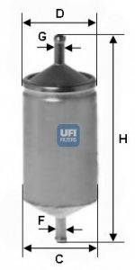 Фильтр топливный UFI 3150100