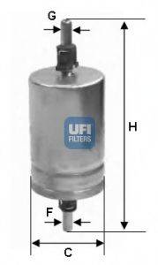 Фильтр топливный UFI 31.510.00