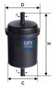 Фильтр топливный UFI 31.512.00