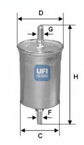 Фильтр топливный UFI 31.515.00
