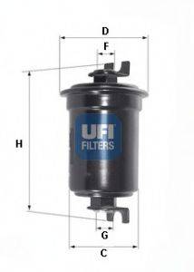 Фильтр топливный UFI 31.524.00