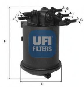 Фильтр топливный UFI 2408600