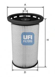 Фильтр топливный UFI 2602500