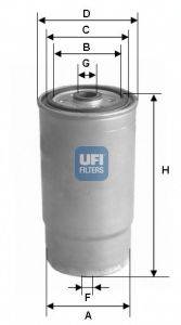 Фильтр топливный UFI 24.012.00