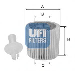 Масляный фильтр двигателя UFI 25.116.00