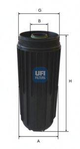 Масляный фильтр двигателя UFI 65.087.00