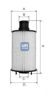 Масляный фильтр двигателя UFI 2507302