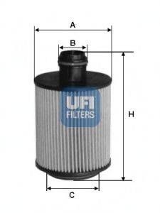 Масляный фильтр двигателя UFI 25.093.00