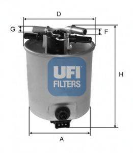 Фильтр топливный UFI 2402501