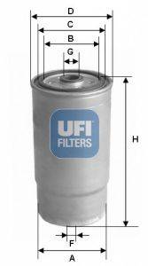 Фильтр топливный UFI 2446000