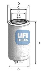 Фильтр топливный UFI 2450000