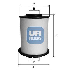Фильтр топливный UFI 2603300
