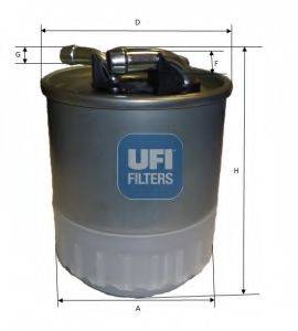 Фильтр топливный UFI 24.107.00