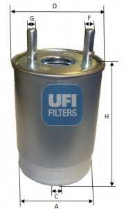 Фильтр топливный UFI 2410800