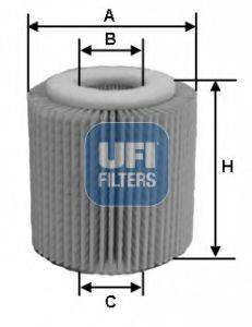 Масляный фильтр двигателя UFI 25.150.00
