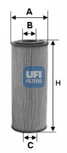 Масляный фильтр двигателя UFI 2515400