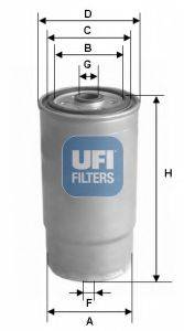 Фильтр топливный UFI 2412200
