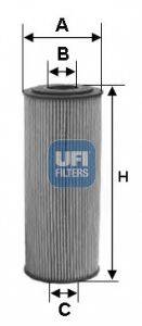 Масляный фильтр двигателя UFI 2515500