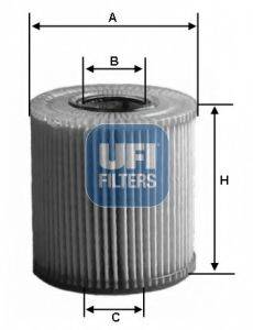 Масляный фильтр двигателя UFI 2516400