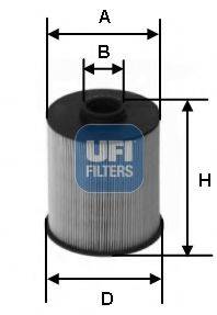 Фильтр топливный UFI 26.077.00