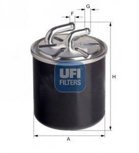 Фильтр топливный UFI 2412600