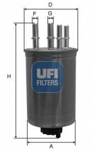 Фильтр топливный UFI 24.130.00