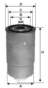 Фильтр топливный SOFIMA S 0H2O NR