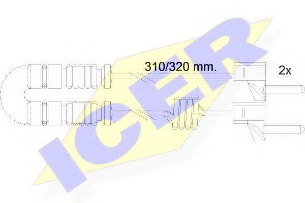 ICER 610221EC Датчик износа (тормозные колодки)