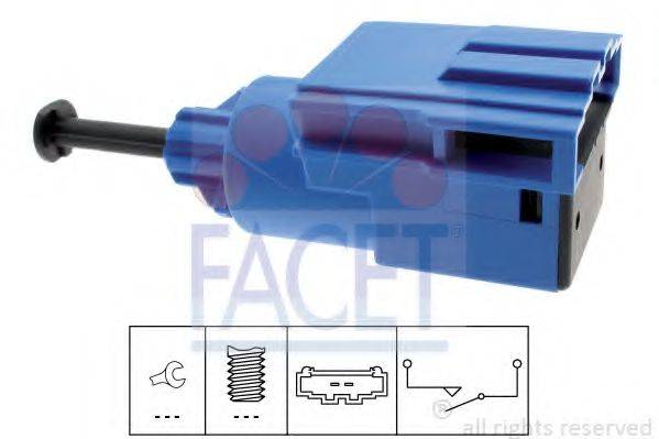 FACET 71220 Выключатель, привод сцепления (Tempomat)