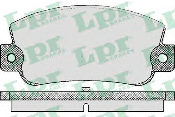 Колодки тормозные LPR 05P410