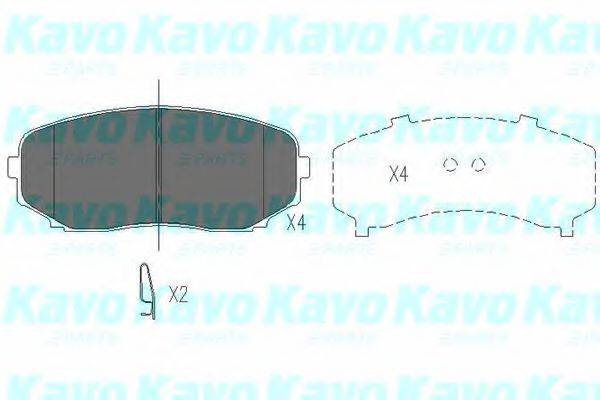 Колодки тормозные KAVO PARTS KBP-4558