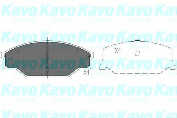 Колодки тормозные KAVO PARTS KBP-9001