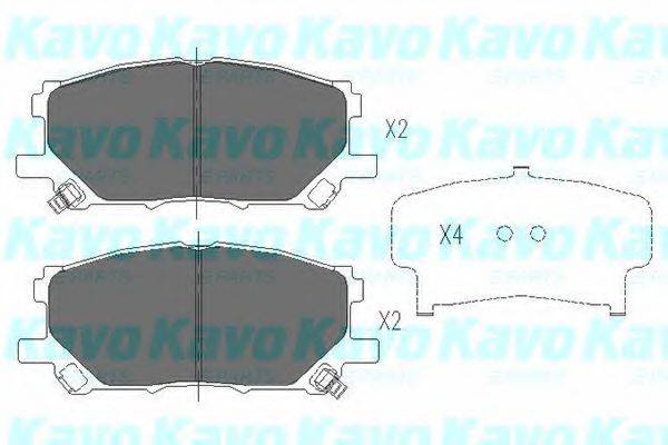Колодки тормозные KAVO PARTS KBP-9080