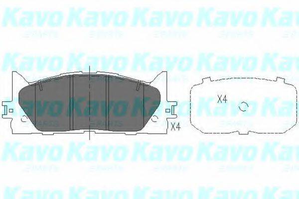 Колодки тормозные KAVO PARTS KBP-9087