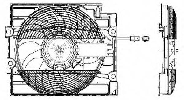 Вентилятор (охлаждение двигателя) NRF 47211