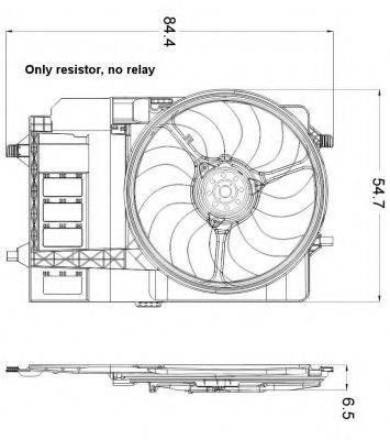 Вентилятор (охлаждение двигателя) NRF 47301