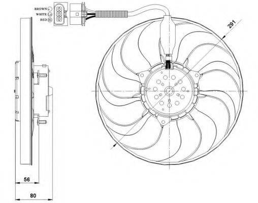 Вентилятор (охлаждение двигателя) NRF 47392