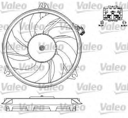 Вентилятор (охлаждение двигателя) VALEO 696073