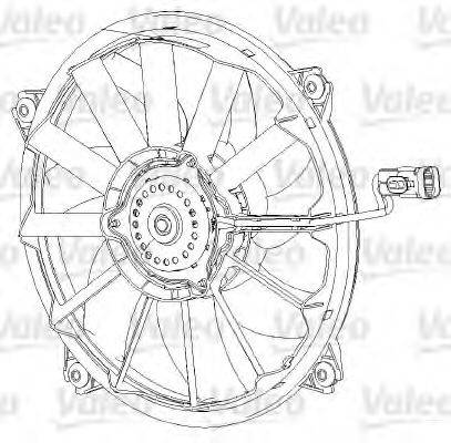 VALEO 696091 Вентилятор (охлаждение двигателя)