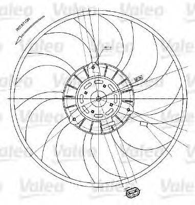 Вентилятор (охлаждение двигателя) VALEO 698424