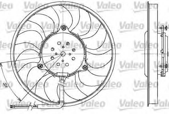 Вентилятор (охлаждение двигателя) VALEO 698611