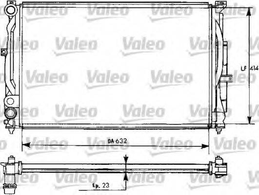 Радиатор (охлаждение двигателя) VALEO 731537