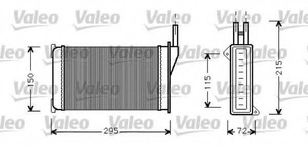 VALEO 812129 Радиатор отопителя